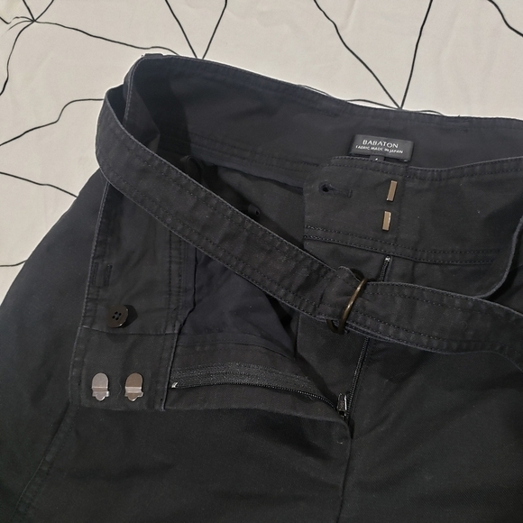 Aritzia Babaton Black Linen Blend Wide Leg Culotte Pants With Detachable Belt - Picture 4 of 9